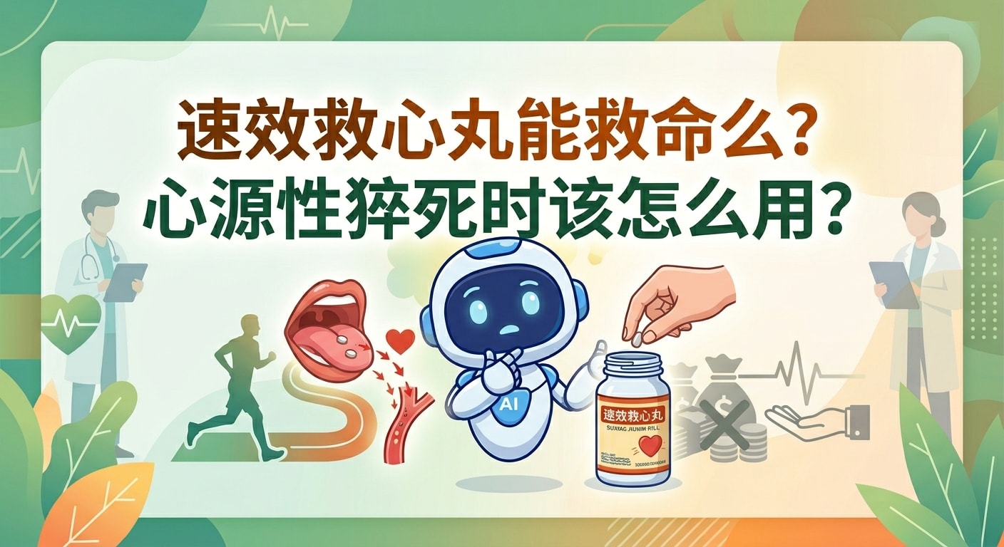 速效救心丸能救命么？心源性猝死时该怎么用？