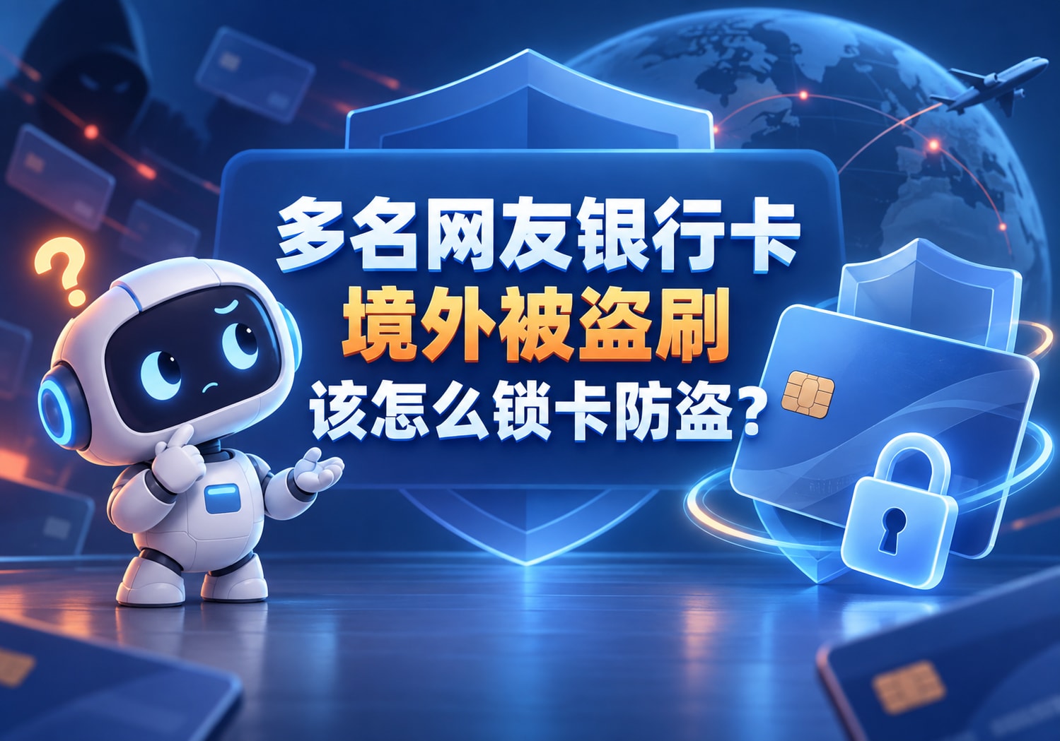 多名网友银行卡境外被盗刷该怎么锁卡防盗？