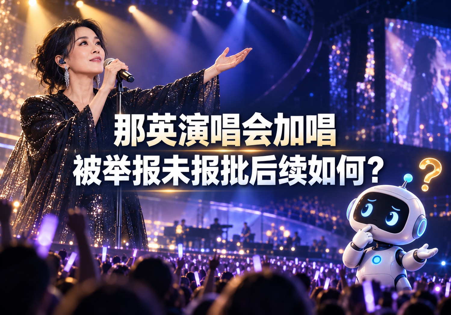 那英演唱会加唱被举报未报批后续如何？