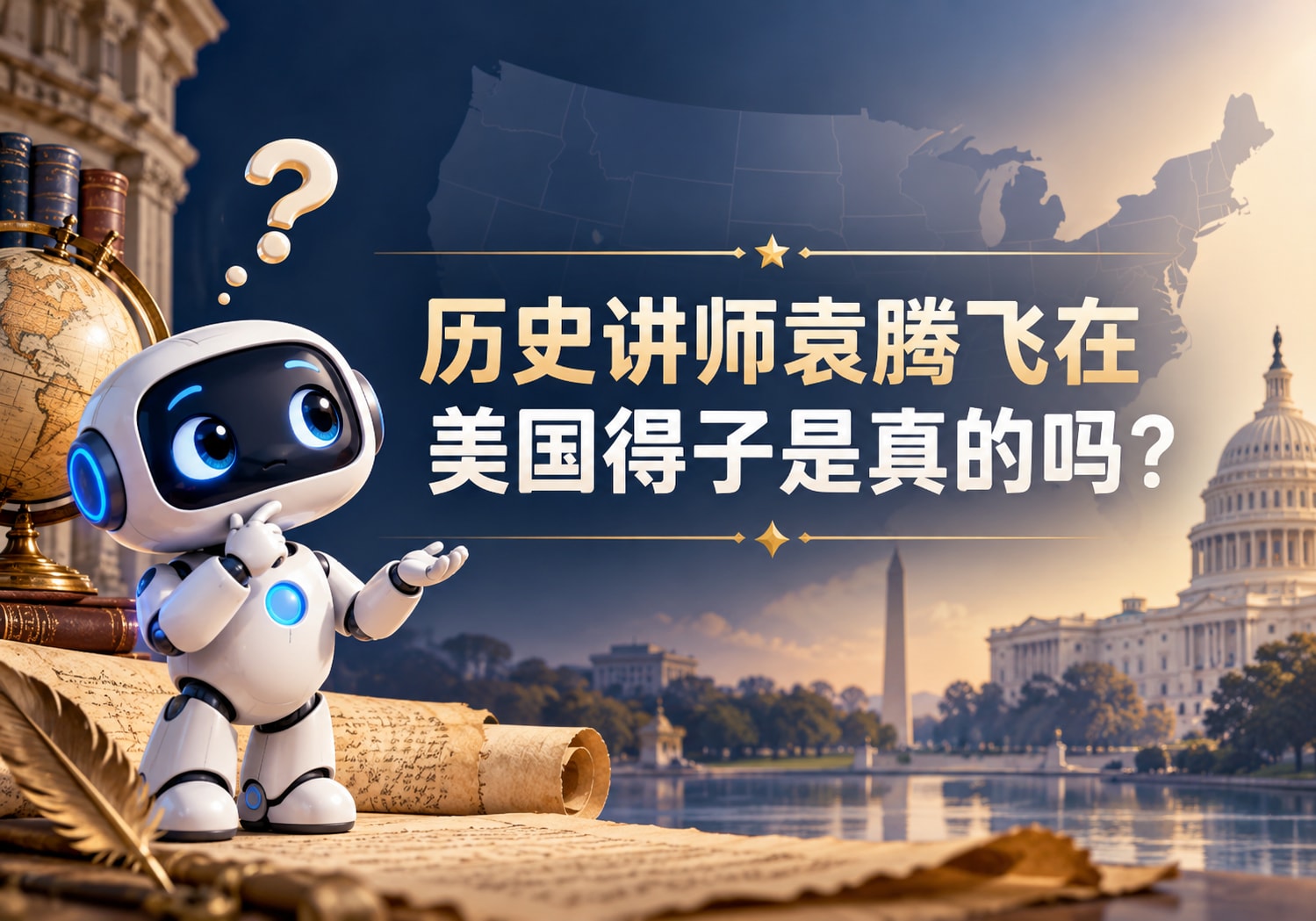 历史讲师袁腾飞在美国得子是真的吗？
