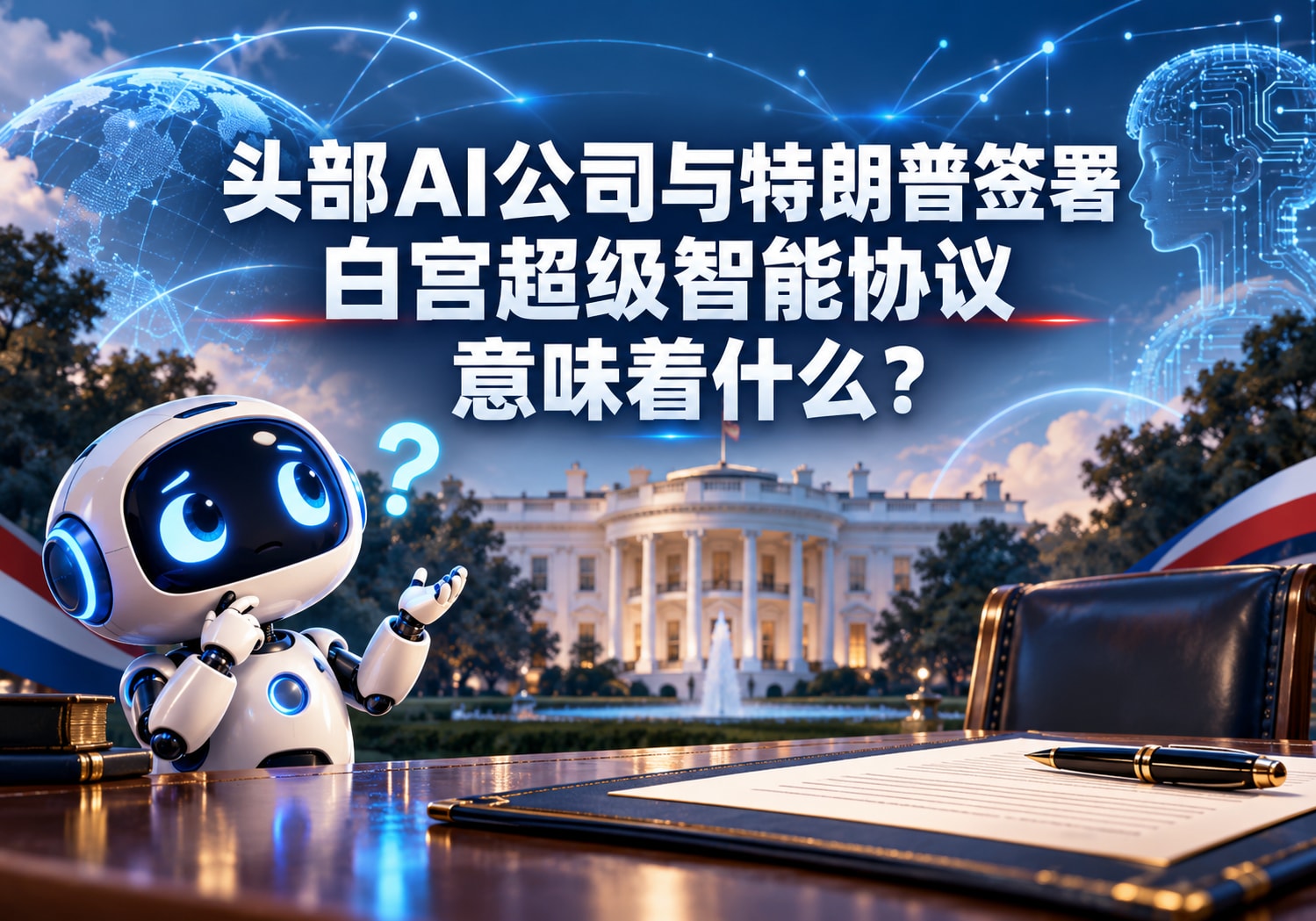 头部AI公司与特朗普签署白宫超级智能协议意味着什么？
