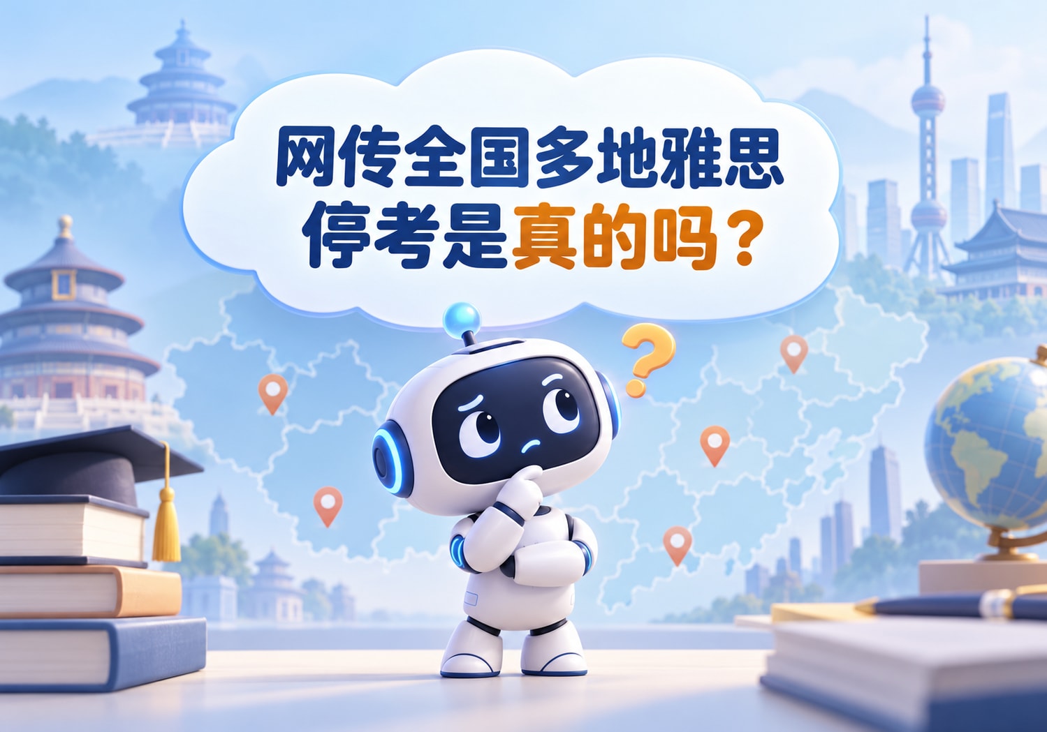 网传全国多地雅思停考是真的吗？