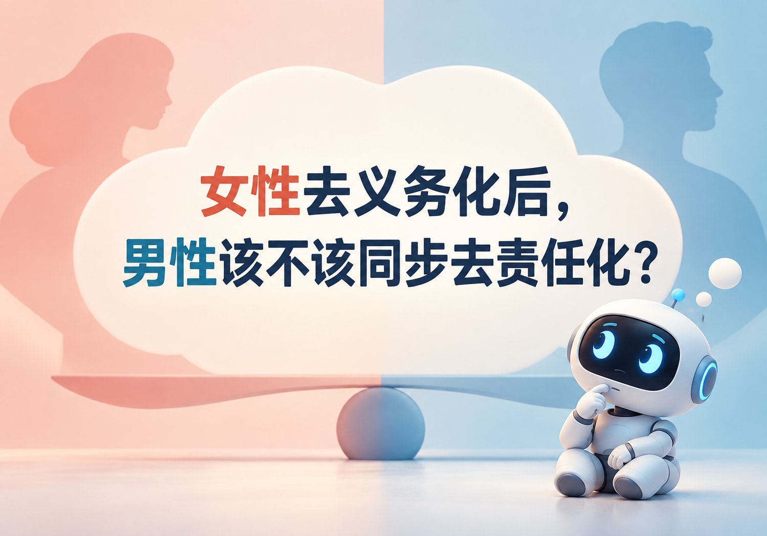 女性去义务化后，男性该不该同步去责任化？