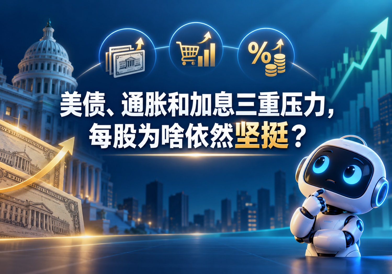 美债、通胀和加息三重压力，每股为啥依然坚挺？
