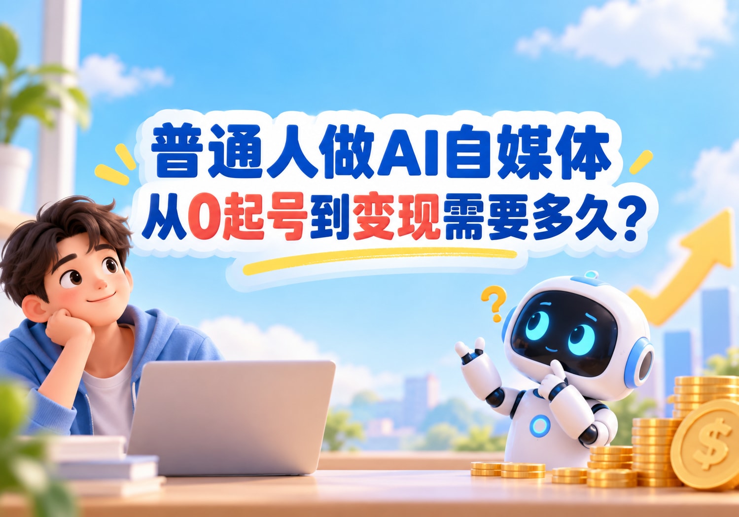 普通人做AI自媒体从0起号到变现需要多久？