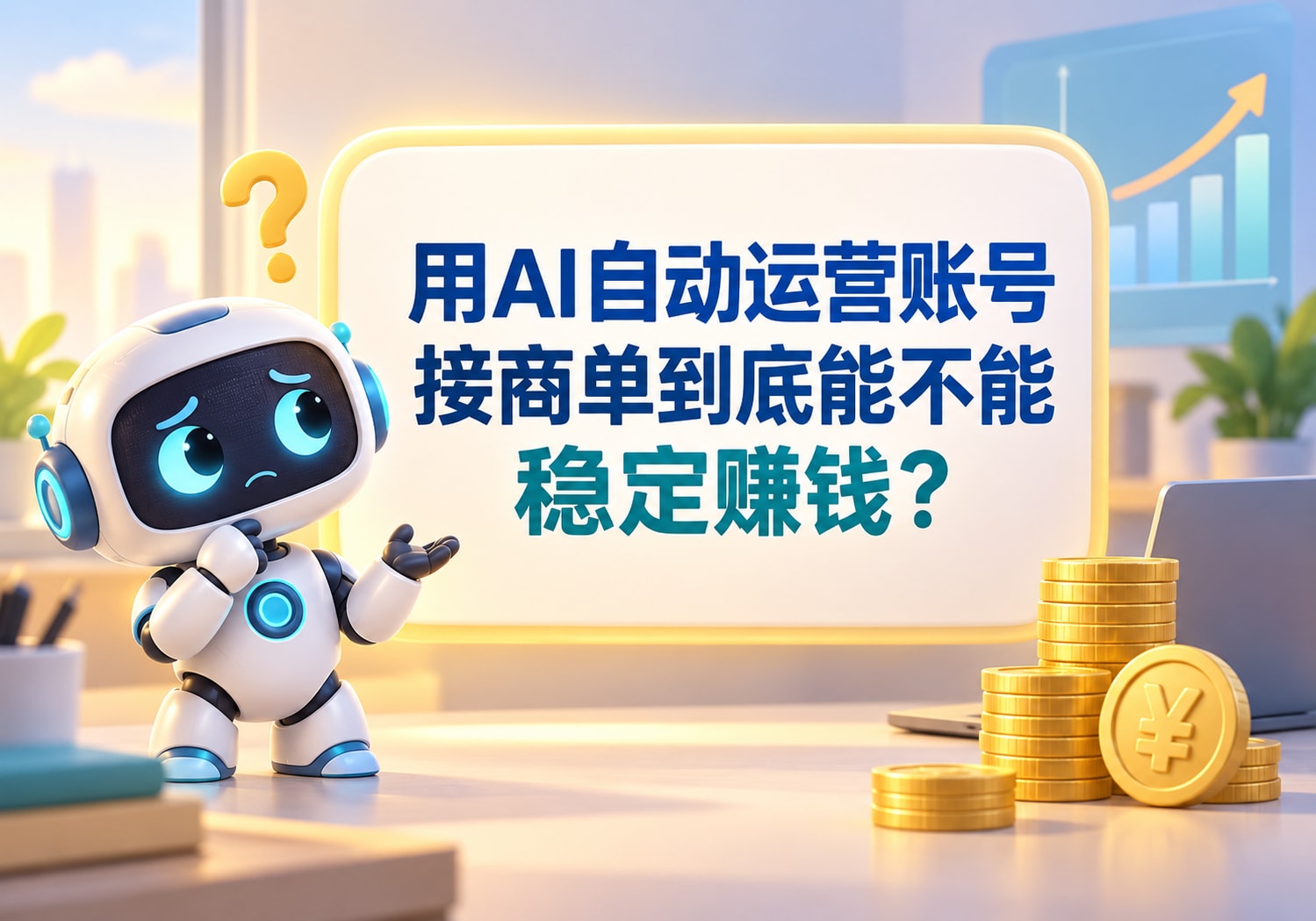 用AI自动运营账号接商单到底能不能稳定赚钱？