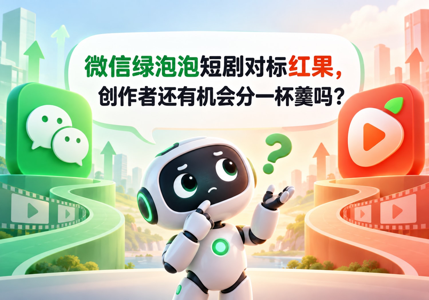 微信绿泡泡短剧对标红果，创作者还有机会分一杯羹吗？