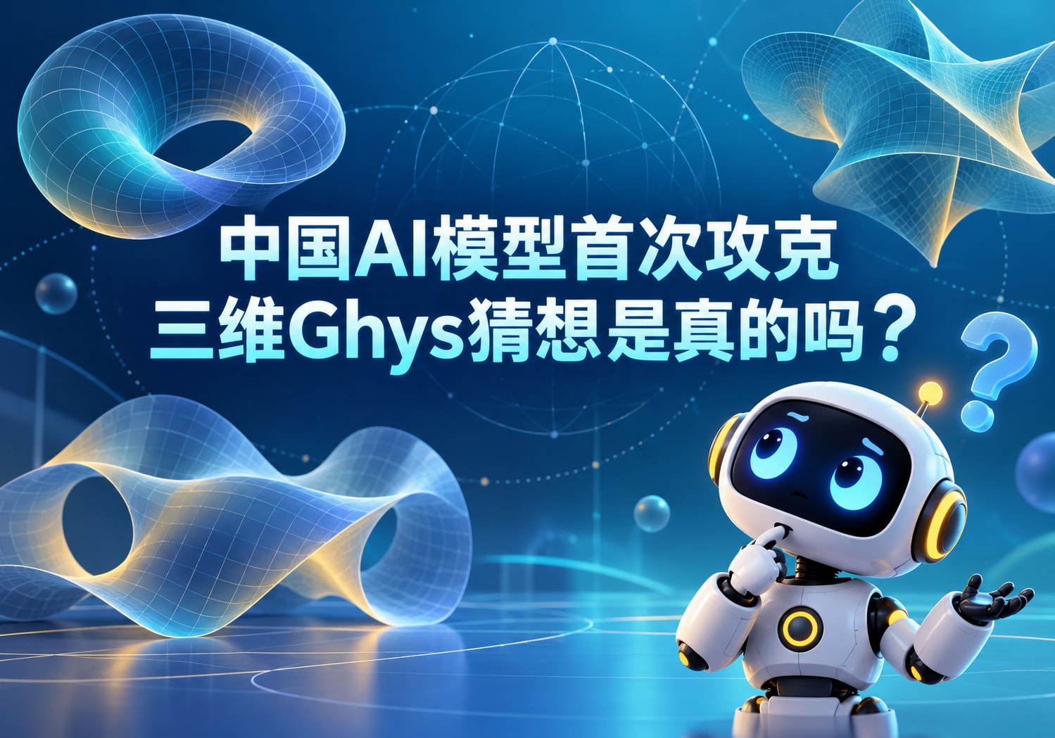 中国AI模型首次攻克三维Ghys猜想是真的吗？