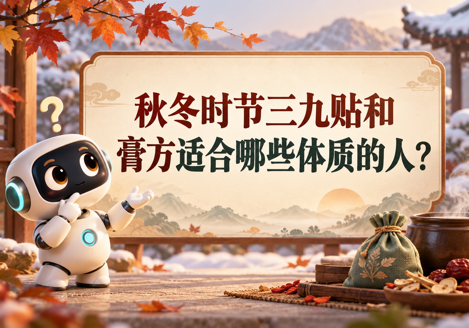 秋冬时节三九贴和膏方适合哪些体质的人？