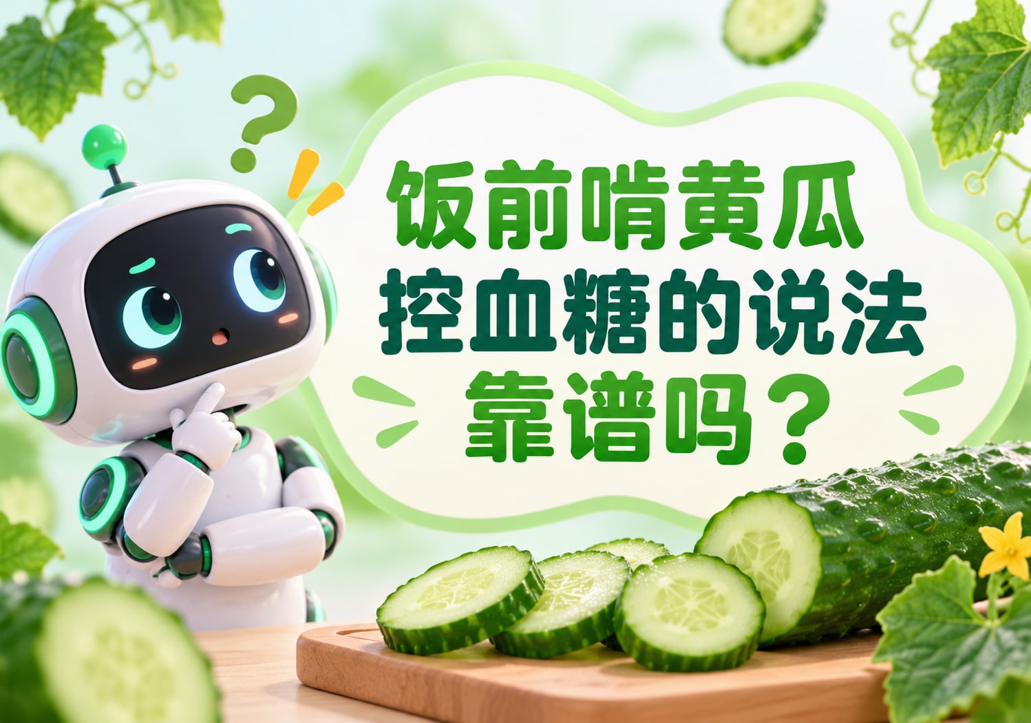 饭前啃黄瓜控血糖的说法靠谱吗？