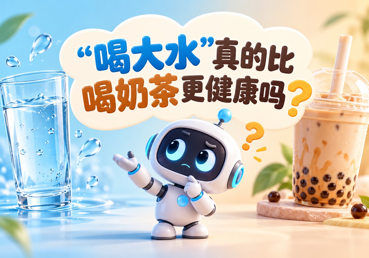“喝大水”真的比喝奶茶更健康吗？
