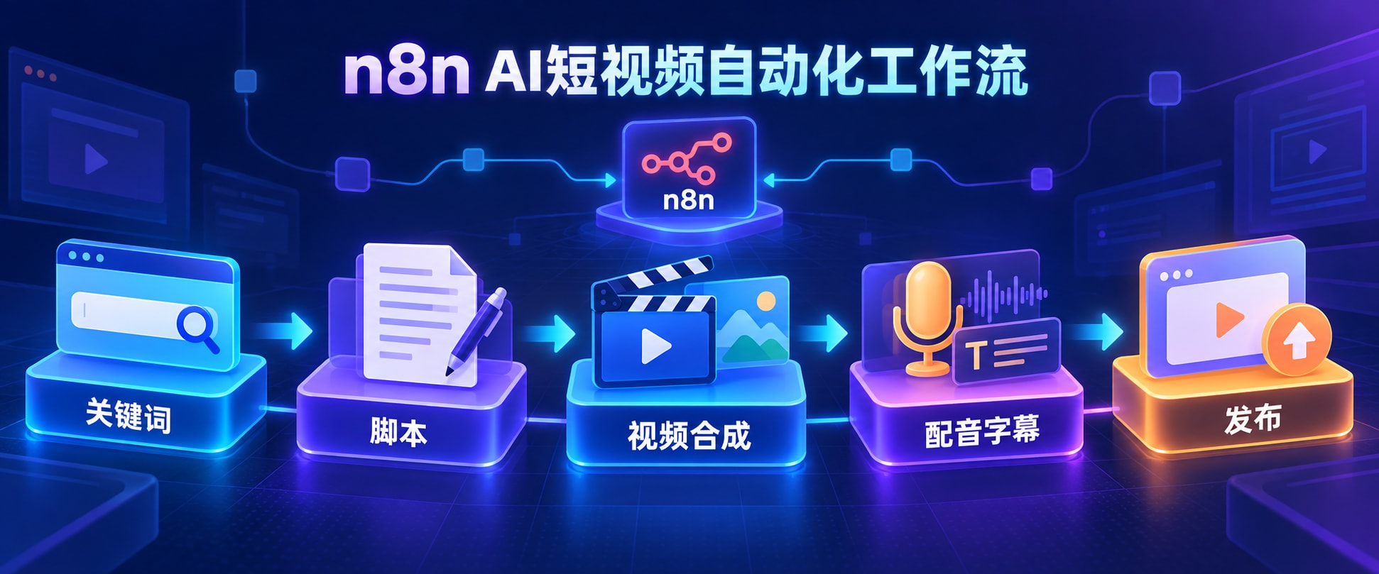 全自动AI短视频工厂！一个可以帮你赚钱的n8n工作流