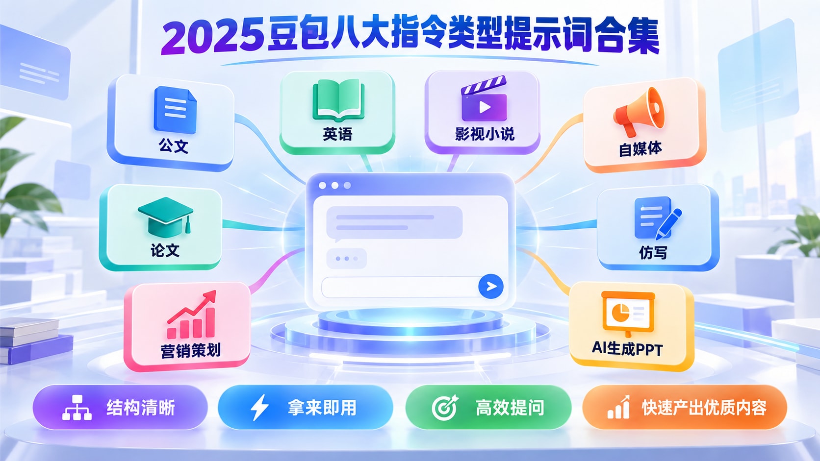 2025豆包指令八大类型提示词合集