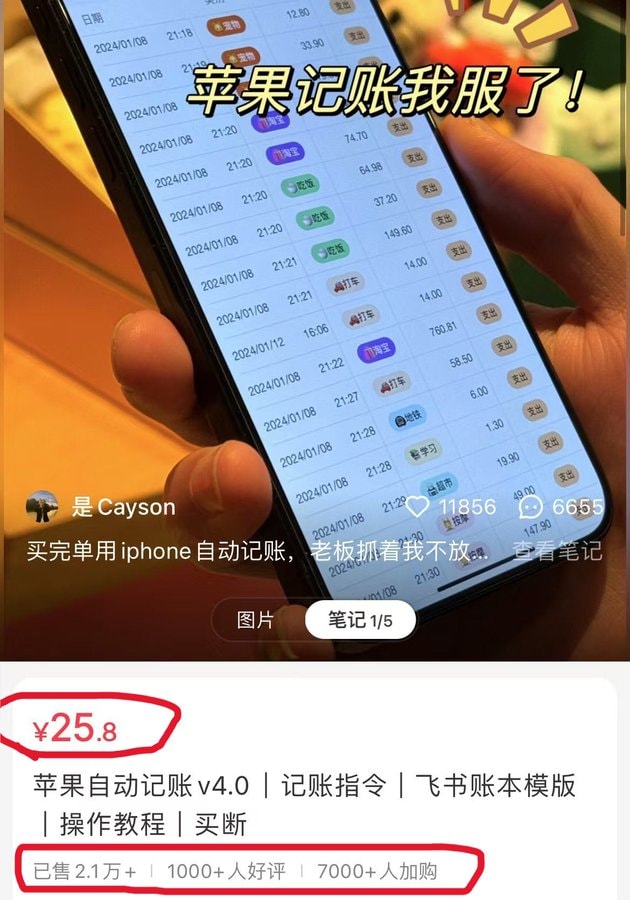 苹果自动记账软件（包含视频课程)