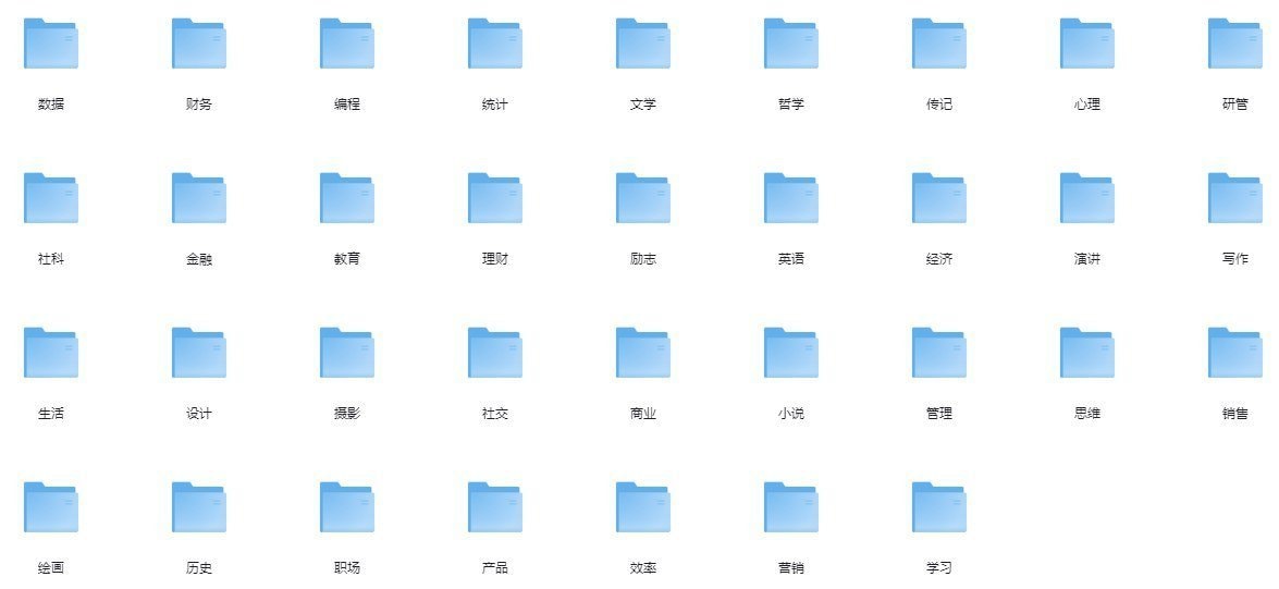 最全行业分类电子书大全