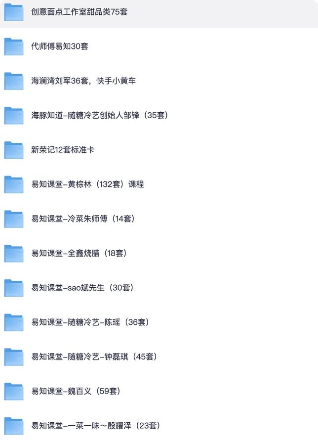 小吃教程合集