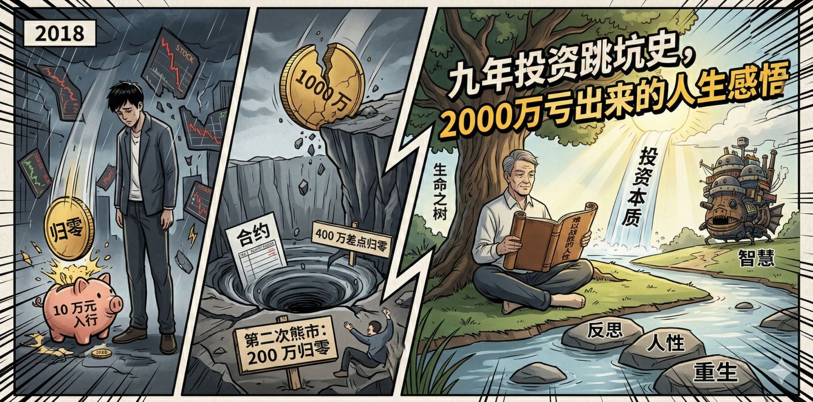 九年投资史，2000万亏出来的人生感悟